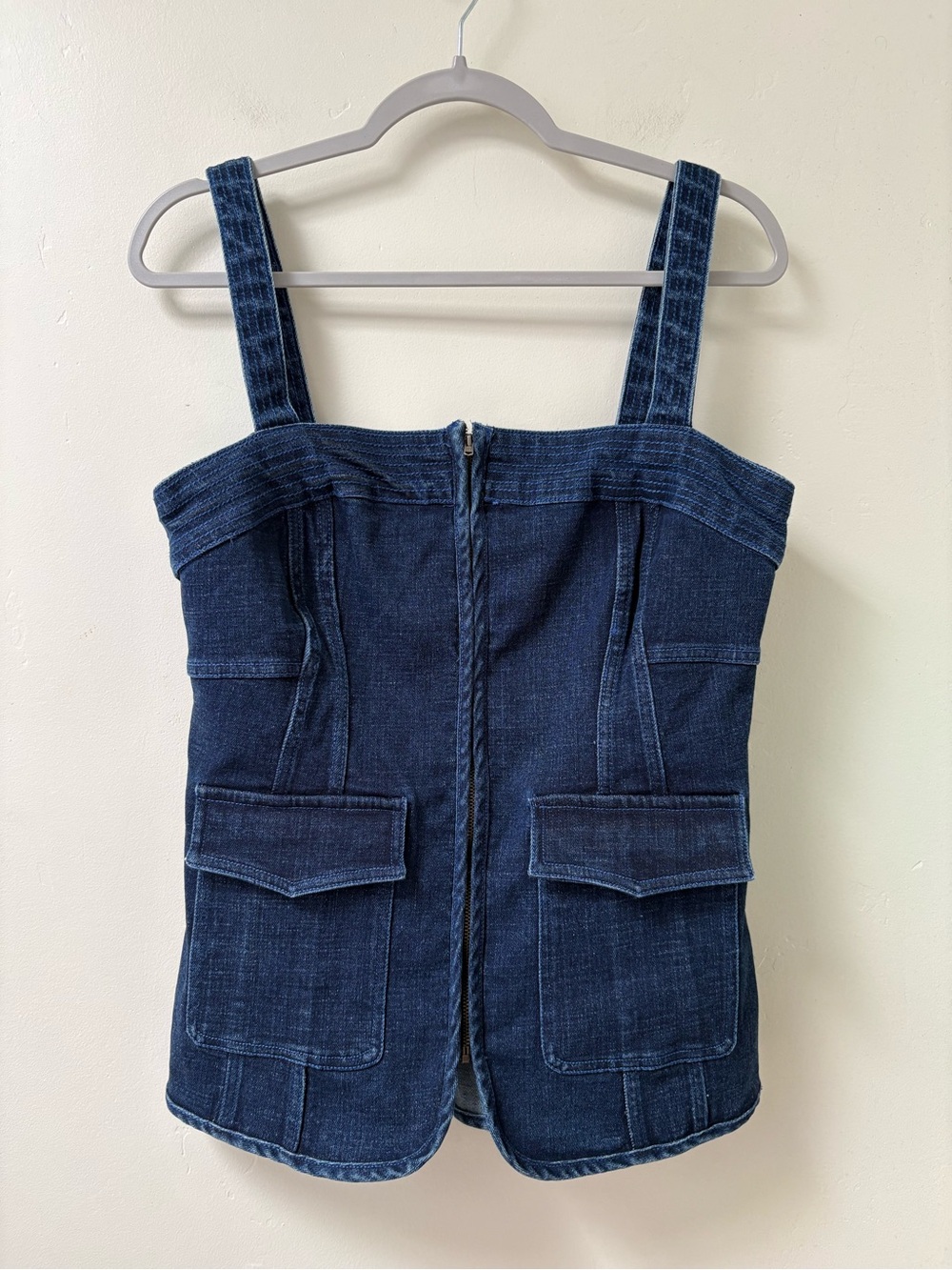 Anthropologie Pilcro Denim Corset Top Size Large NWT - Picture 2 of 6